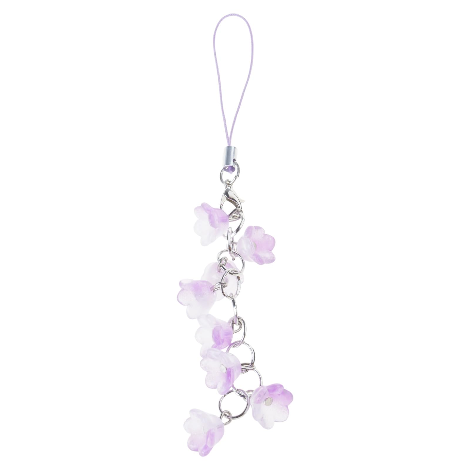 NEWFT Flower Phone Charm Phone Pendant Stylish Lilys of the Valley Phone Chain for Bag