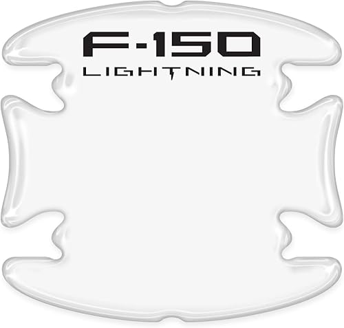 Miniatura 1 de Hecho para Ford F-150 Lightning Universal Car Door Handle Cup Protector de calcomanías transparentes, par