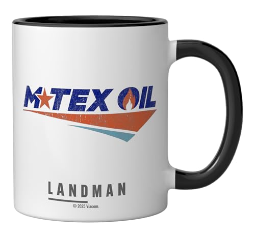 Taza de cerámica Landman 11 onzas negro y blanco miniatura 2