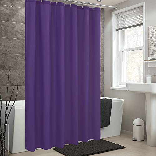 Image of ALYVIA SPRING Waterproof Fabric Shower Curtain or Liner Royal Purple, 72x72