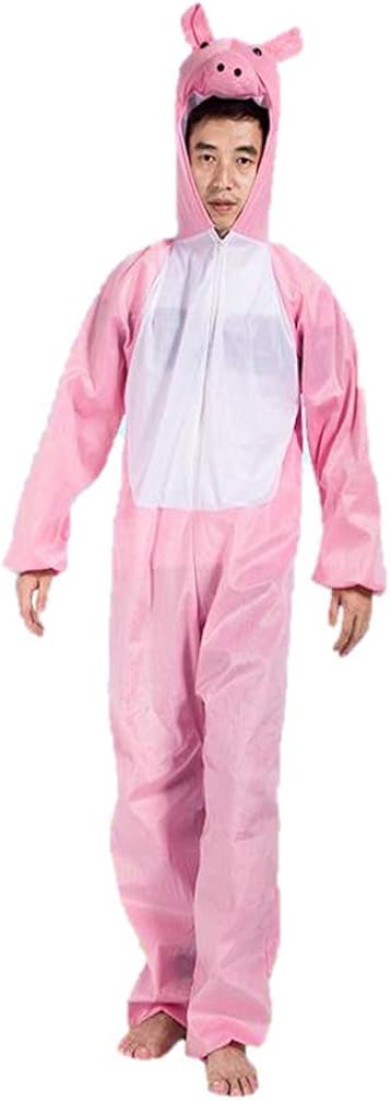 Matissa Adult Animal Costumes Unisex Pajamas Fancy Dress Outfit Cosplay, L, Pig