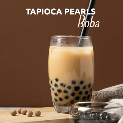 US Boba Co Unsweetened Tapioca Pearl, Easy to Cook, Tapioca Boba Balls for Tea Milk, Coffee & Dessert Topping, Fresh Made in USA, Brown Sugar Flavor, 1 Pound (Pack of 1) - Thumbnail 6