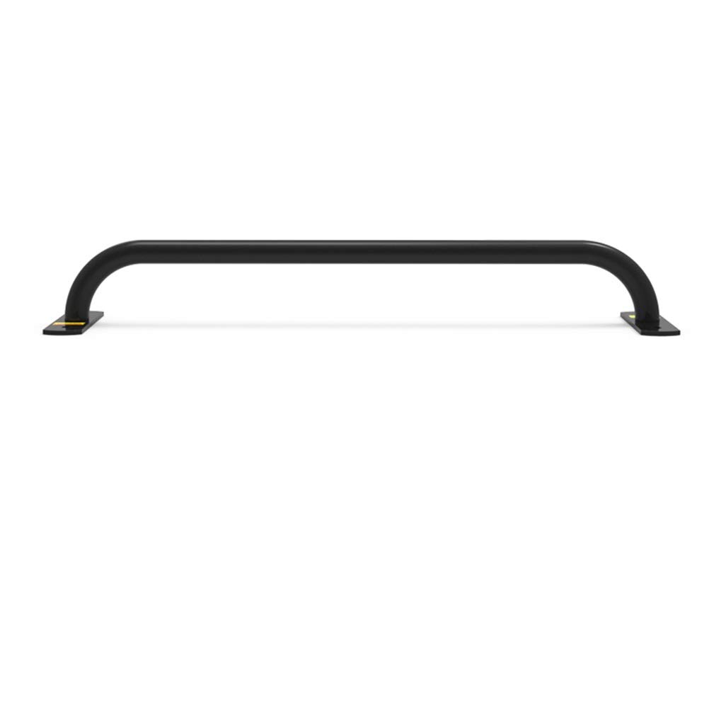 QUSYZD Pull-Up Bars Wall-Mounted Horizontal Bar Chin Up Bar, 120CM Door Corridor Steel Fitness Bar, Sandbag Elastic Rope Swing Suspension Bar, Easy to Install, Safe,Black