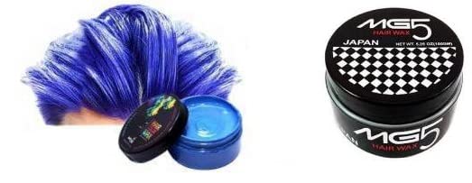 Red Ballons Washable 100% Unisex Chemical Free Washable Hair Color Wax Blue – Pack of 1, Colour Wax (Blue) and Hair Wax Hair Wax Instant Hairstyle Cream for Men and Women