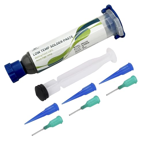 Sn42/Bi58 Lead Free Solder Paste No Clean, 138℃ Melting Point (30g)