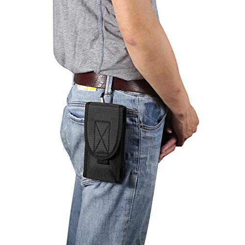 Cell Phone Pouch Nylon Holster Case With Belt Clip Cover For Galaxy S20/Note10/Huawei P40/Iphone Se 2020/Iphone11/11 Pro/Xs Huawei P40, Motorola, Other Smartphone As 4.0 4.7 5.0 5.3 Inch (Black) #TOP6