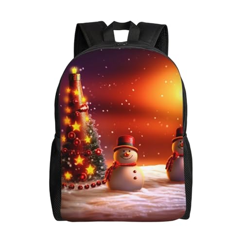 Mochila impermeable para senderismo con diseño navideño miniatura 1