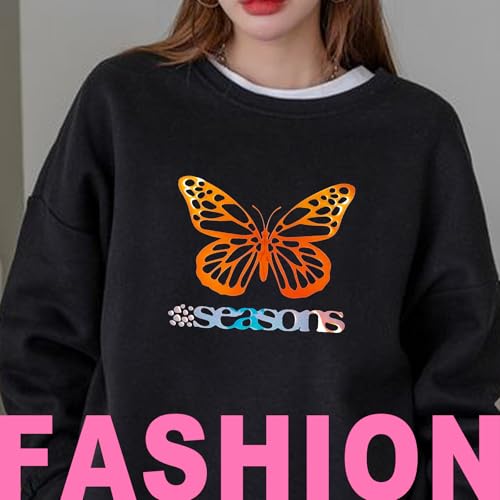 Efuncro Vinil holográfico de transferência de calor - 30,5 cm x 1,8 m HTV holográfica para camisas,