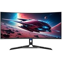 Lenovo Legion R34w-30 34" Curved Ultra Widescreen WQHD (3440 x 1440) 180Hz 0.5ms HDR10 VA AMD FreeSync Premium Gaming Monitor with Built-in Speakers