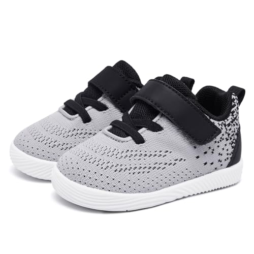 Image of MORENDL Toddler Sneakers Baby Boys & Girls Barefoot Shoes Lightweight Breathable Walking Running Tennis Athletic Sport Shoes
