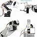 diymore Robotic Arm Kit Silver ROT3U 6DOF Aluminium Robot Arm Mechanical Robotic Clamp Claw Kits No Soldering Required (Unassembled Parts Without Servos)