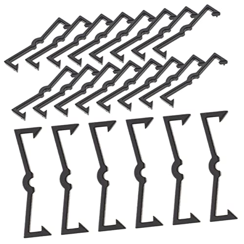 Luxshiny Portable Pegboard Hooks 50pcs Fixed Buckles Plastic Locks Simple Installation Organizing Tool