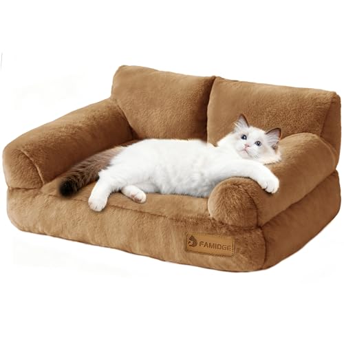 FAMIDGE Cat Couch Bed - Cat Bed for Indoor Cats,