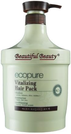 ECOPURE VITALIZING HAIR PACK 1000ml - NATURAL ORIGIN INGREDIENTS 86.7% by EcoPure