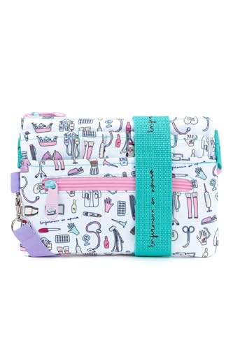 Cosas DE Enfermeros® Bolsa Riñonera Fanny Bag, Estuche Daypack con Cremallera, Bolsillo Grande y Frontal, Unisex, para Móvil, Libreta, Bolígrafos y Más - Accesorios de Moda