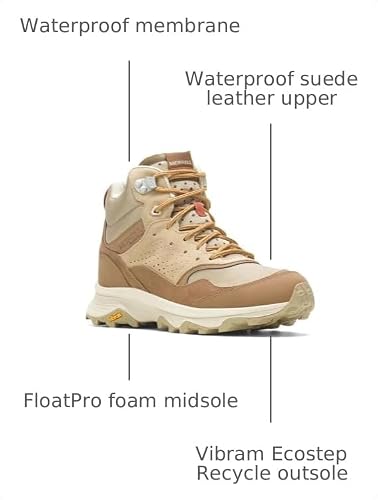 Merrell Merrell Women's Speed Solo Mid WP Tobacco/Gold 1 6.5 Medium