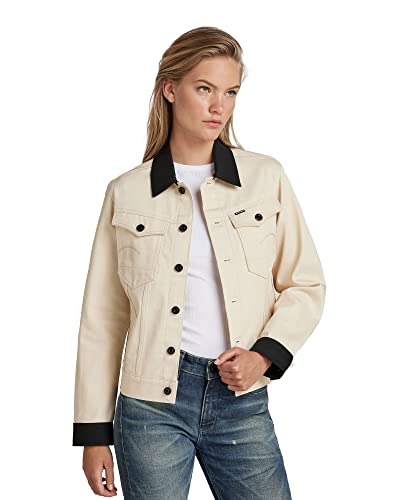 Veste G-STAR femme en denim haut de gamme aux finitions soignées et coupe ajustée