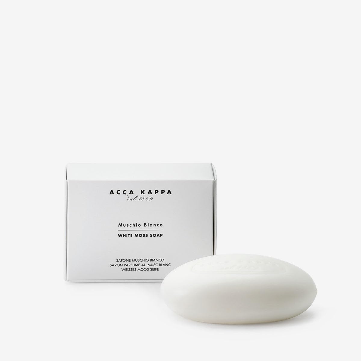 - Acca Kappa White Moss Soap – Iconic Fragrance, Plant-Based Formula, 150g