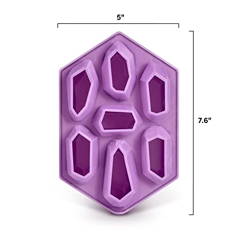 Genuine Fred Crystal Ice Tray, Silicone Ice Tray, Purple, 7.6 X 5 X 1.4 Inches #TOP2