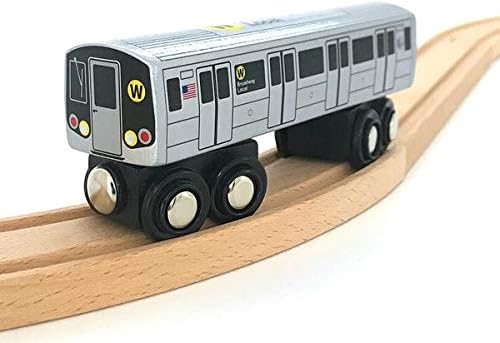 Munipals MP01-110W Wooden Subway W Train NYC MTA NYC Broadway Local R46 Car
