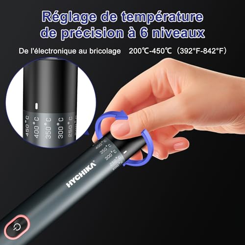 Fer à souder de précision HYCHIKA 200-450 degrés avec support stable - 4