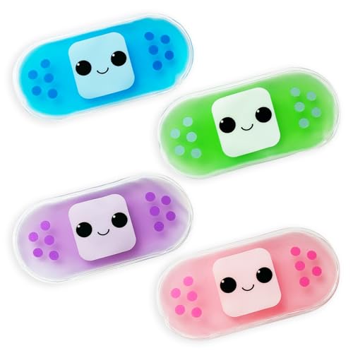 Boo Boo Gel Ice Packs, Kids Ice Packs, Cooler Packs for Injuries, Cold Pack, Cold Therapy and Pain Relief for Minor Cuts, Pain Relief for Kids Injuries, Gel Cooling Hot Packs for Child Injury (4smile)