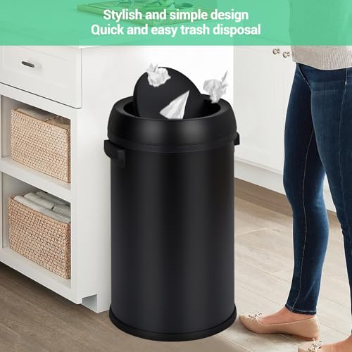 Caneca de basura Garvee 65 L tapa basculante acero inoxidable miniatura 6
