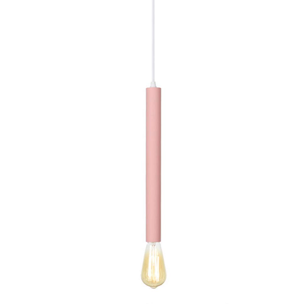 Lustre nordique postmoderne E27 avec branche droite couleur lance
