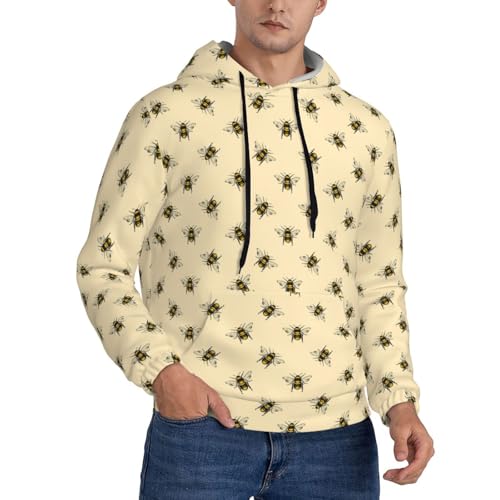 Sweat à capuche imprimé pour homme qui résiste aux déformations quotidiennes