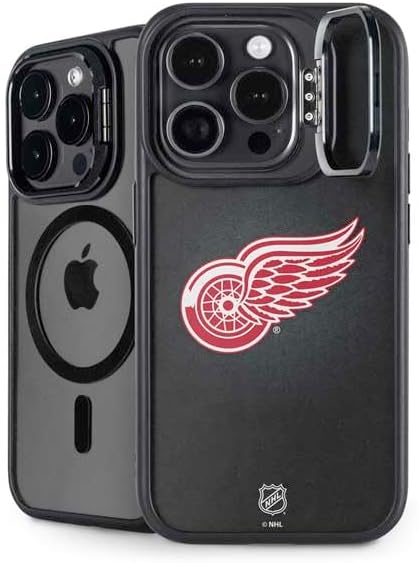 Skinit Kickstand Phone Case Compatible with iPhone 14 Pro - Officially Licensed NHL Detroit Red Wings Jersey Design