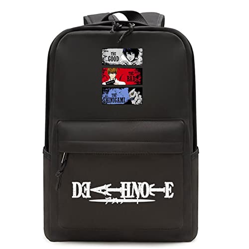 Image of famesale Death Note Backpack Unisex Student Shoulder Bag L Lawliet Yagami Light Cosplay School Bag Travel Backpack Daypack for Girls Boys