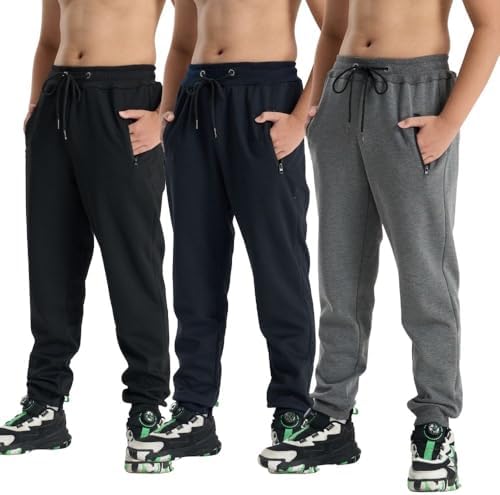 3er-Pack Jungenhose, Jogginghose, Loose Freizeithose,Stretch, Bequeme Freizeithose, Herbst und Winter