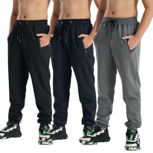 3er-Pack Jungenhose, Jogginghose, Loose Freizeithose,Stretch, Bequeme...