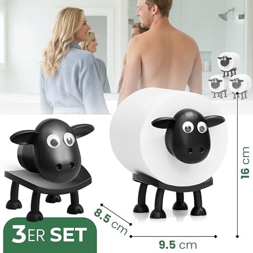 Premium 3 teiliger Toilettenpapierhalter zur Aufbewahrung von Toilettenpapier