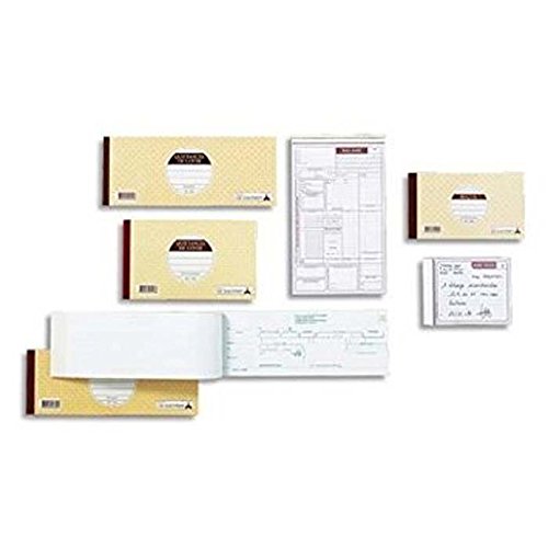 Lot de 10 Carnets bon autocopiant 10,5 x 13,5 cm 50 feuillets autocopiants dupli