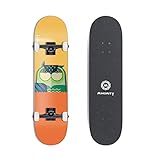 MINORITY 32inch Maple Skateboard|Trick Skateboard for Beginners, Intermediate and Pros (Owl)