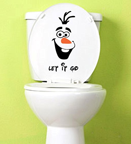 Decals Creation™ Toilet Sticker, Toilet seat, 'Funny Toilet' Sticker 1