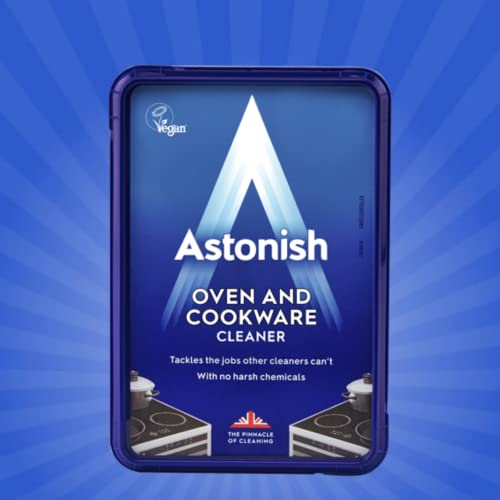 Astonish Oven & Cookware Cleaning Paste For Glass, Appliances, Ceramics, Stovetop & Pyrex - All Purpose Kitchen Cleaner - Heavy Duty Stainless Steel Degreaser Removes Baked On Grease & Grime, 150G Tub #TOP1