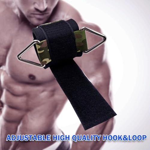 Image of Wrist Cuffs for Cable Machines - Padded & Adjustable Straps for Lateral Raises, Tricep Pushdowns & Strength Training