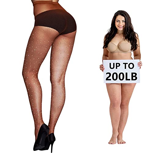 Image of Fishnet Stockings Lace Patterned Tights High Waist Pantyhose Fishnets for Women