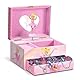 CRAZE Music Box Ballerina | Spieluhr mit Melodie, Mädchen Schmuckkästchen mit drehender Ballerina, Spiegel & Schublade