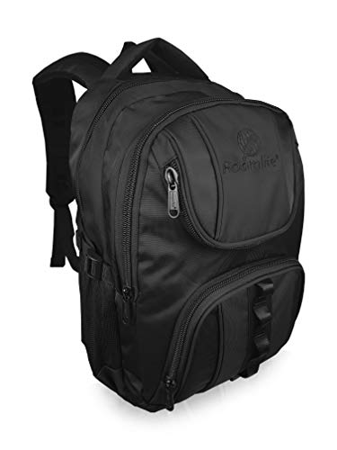 Rucksack für Uni/Schule, ohne Logo, Wasserdicht, RL18M, schwarz (schwarz) - RL18K Roamlite School Backpack Cover
