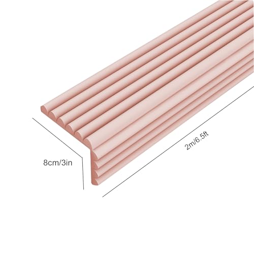 Protector antideslizante para escaleras de PVC 2m autoadhesivo 3