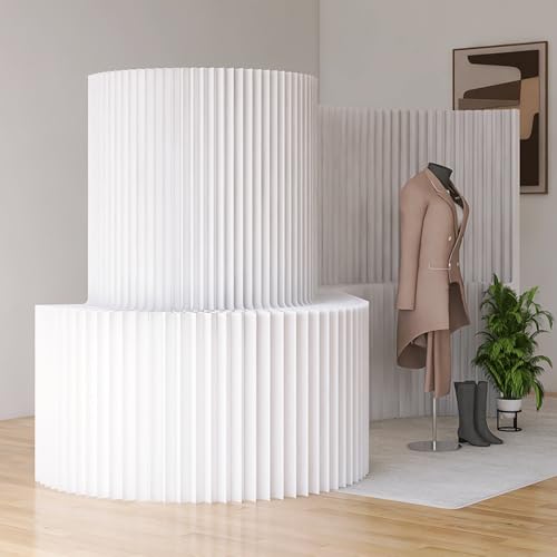 Separador de ambientes plegable de pared de iones, fácil de montar, ahorra espacio para el hogar, oficina y venta al por menor, uso en interiores, 120 x 36 x 150 cm, versátil