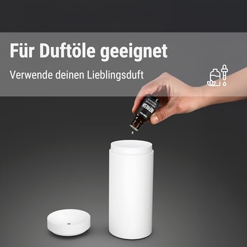Foto von Stadler Form Aroma Diffuser Lucy, verströmt im Akku-Betrieb bis 7 h ätherische Öle, mit Flammen-Effekt, für Entspannung und wohltuende Aromatherapie, schwarz