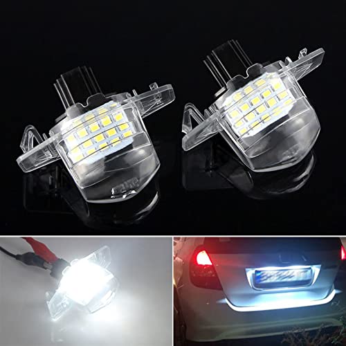 Luces de matrícula LED para viajes en coche con remolque lámparas blancas 6000k para Crosstour 6
