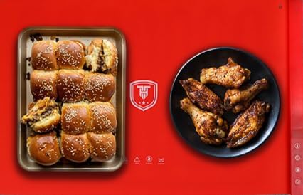 Premium Electric Food Warming Mat - Silicone Warming Mat for Food with Adjustable Heat & Timer, Sturdy Design, Fast Heating, Portable Roll Up Warming Mat