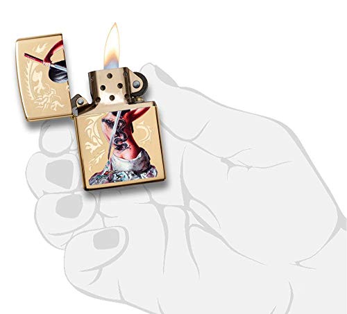 Encendedor de bolsillo Zippo Mazzi Dragon Girl miniatura 5