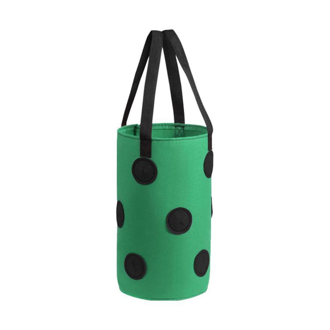 Bolsa de cultivo de fresa para huerto urbano en balcones y terrazas pequeñas