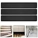 POPETPOP 6pcs Black Non Slip Stair Treads Adhesive Grip Tape for Indoor Outdoor Steps Sturdy Anti-skid Safety Strips for Stairs, Ramps, Pets, Elders, 10cm X 61cm